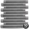 Ironwerks Designs 1/2" x 30" Decorative Black Iron Pipe Nipple, 10PK BLK-1/2x30-10